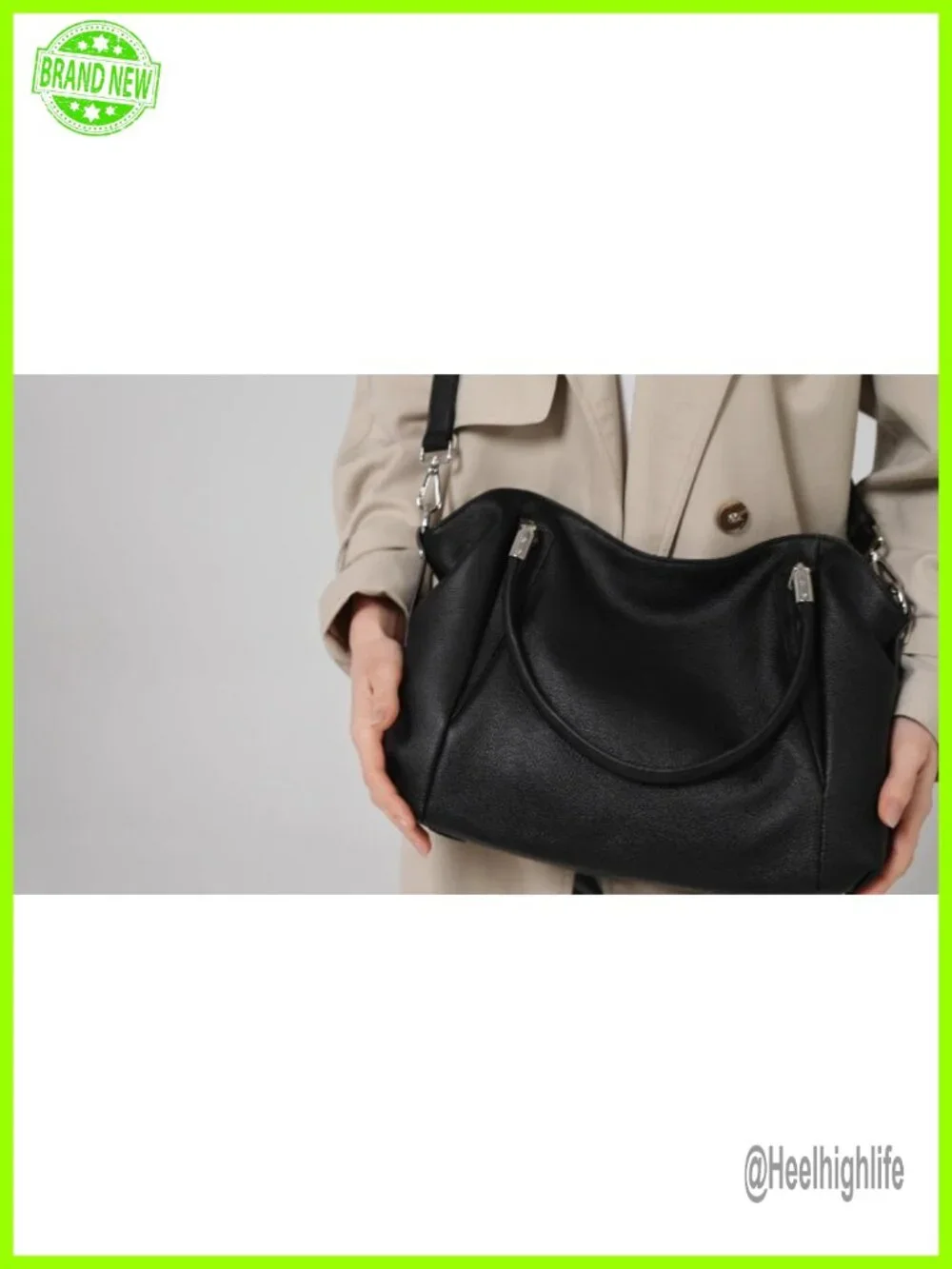 Genuine Leather Hobo Satchel Tote Crossbody Handbag Work Travel Top Handle